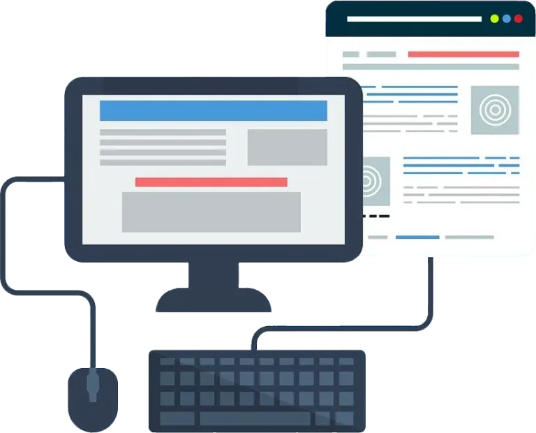 illustration website building and maintenance