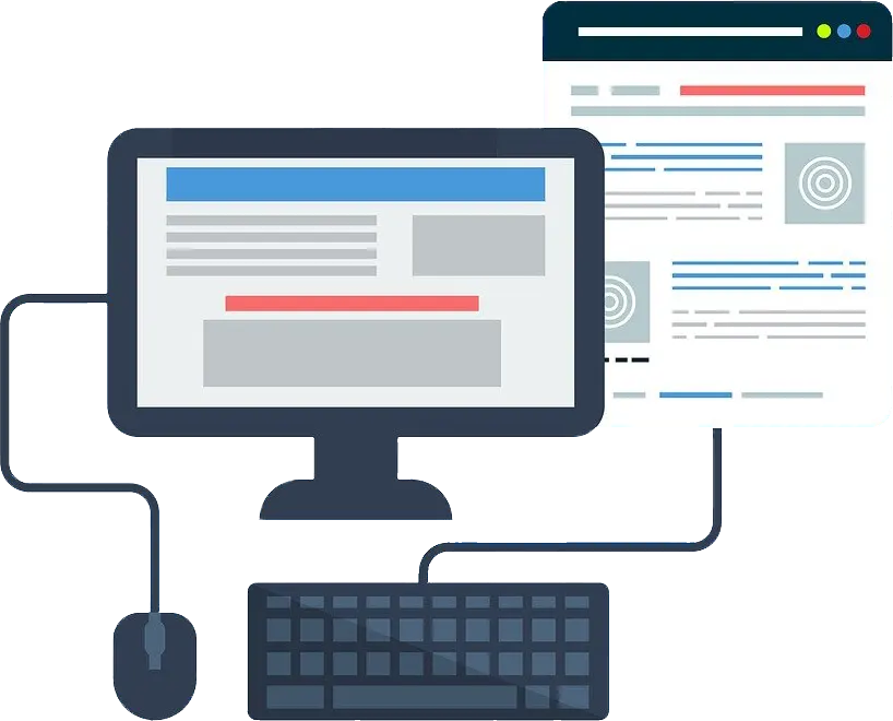 illustration website building and maintenance