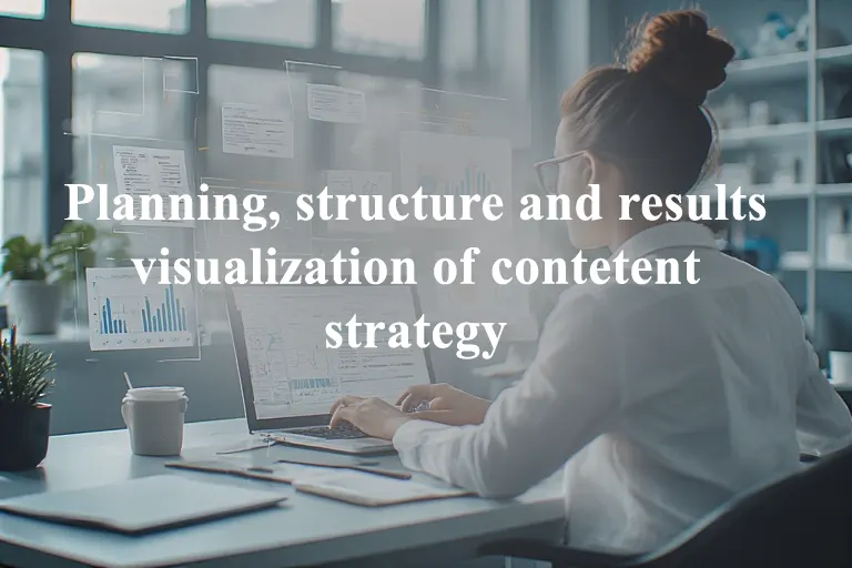 Planning, structure and results visualization of contetent strategy