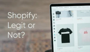 Online shopify store showing products